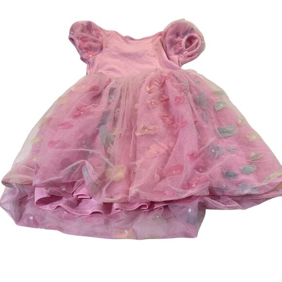Zunie Toddler Girl 3T Pink Floral Dress - Picture 5 of 5